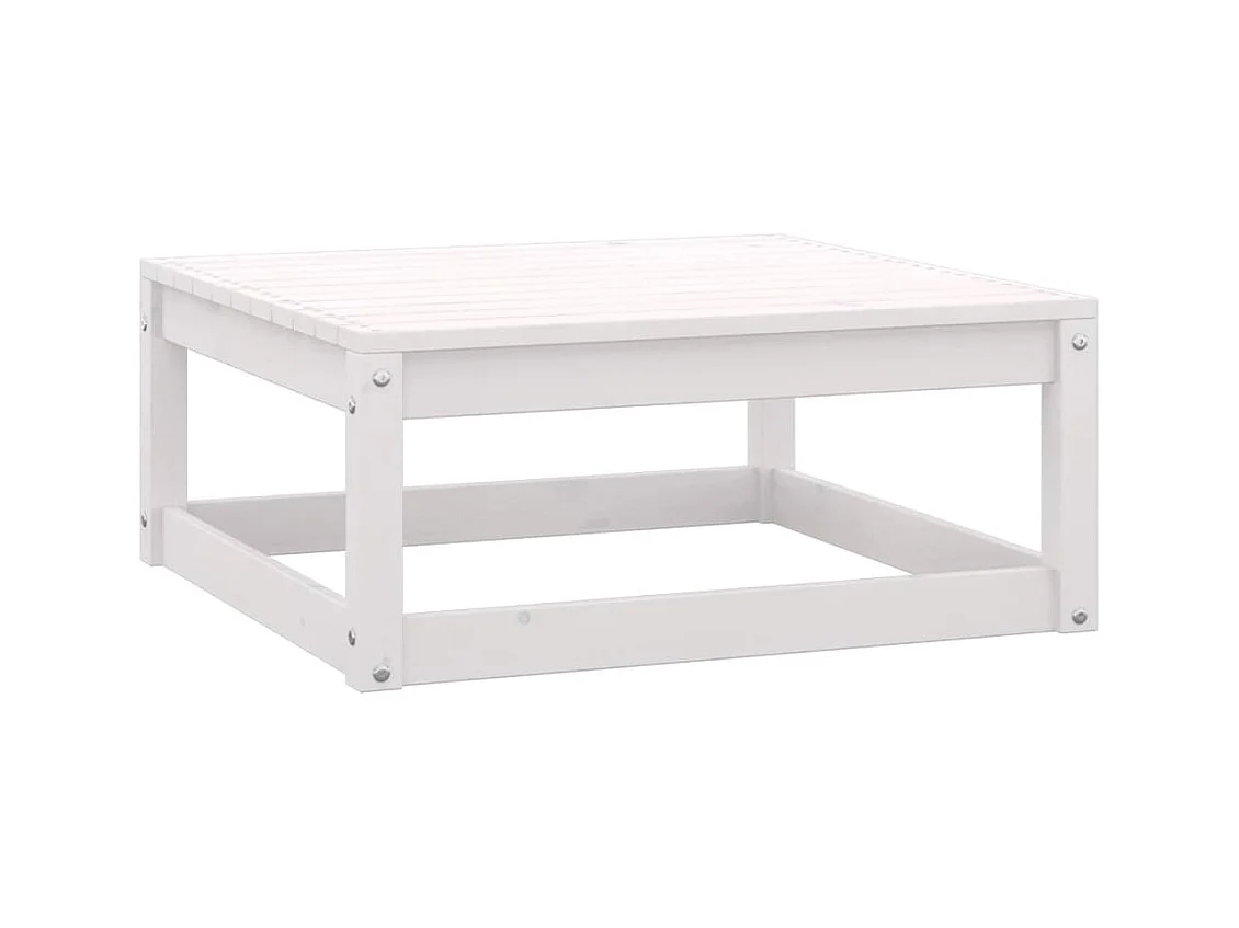 Set Divani da Giardino 14 pz Cuscini Bianchi Massello di Pino