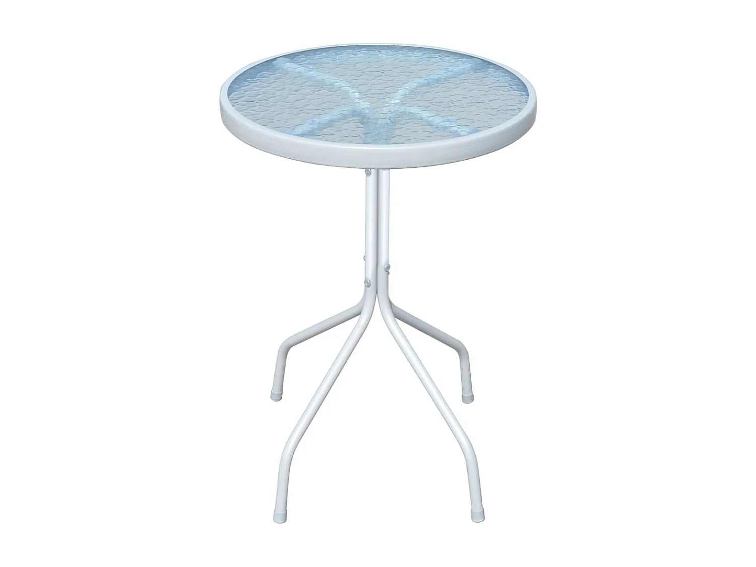 3-tlg. Bistro-Set Stahl Schwarz