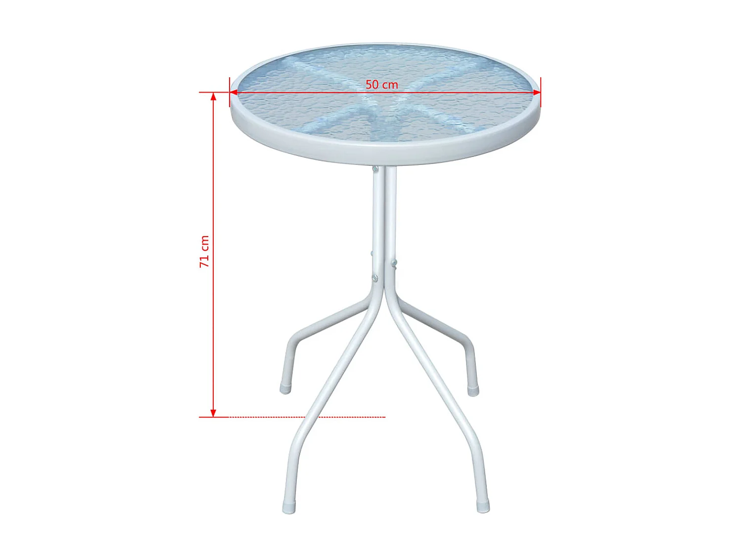 3-tlg. Bistro-Set Stahl Schwarz