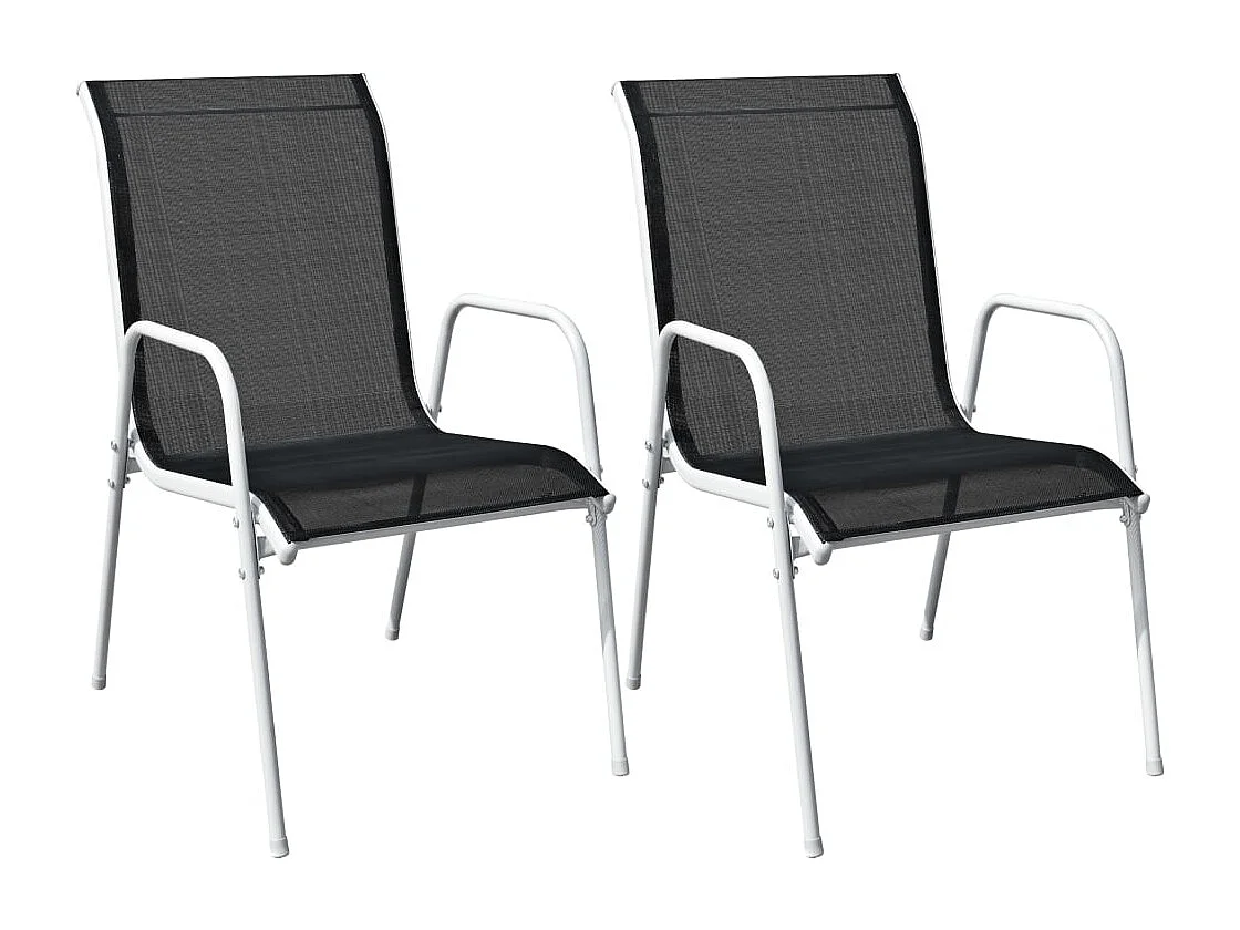 Ensemble de bistro 3 pcs Acier Noir