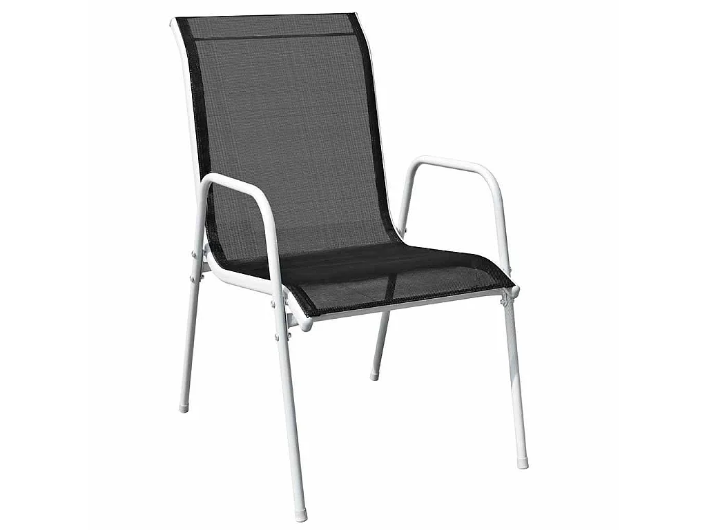 Ensemble de bistro 3 pcs Acier Noir