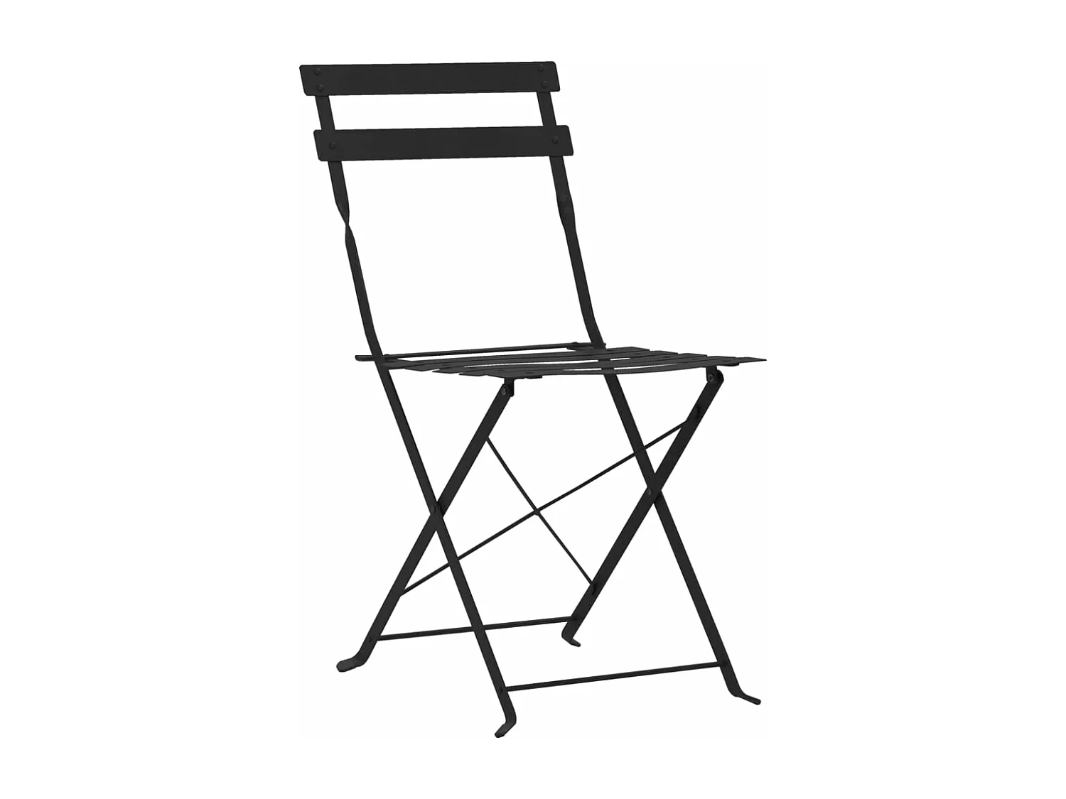 Ensemble de bistro 3 pcs Acier Noir