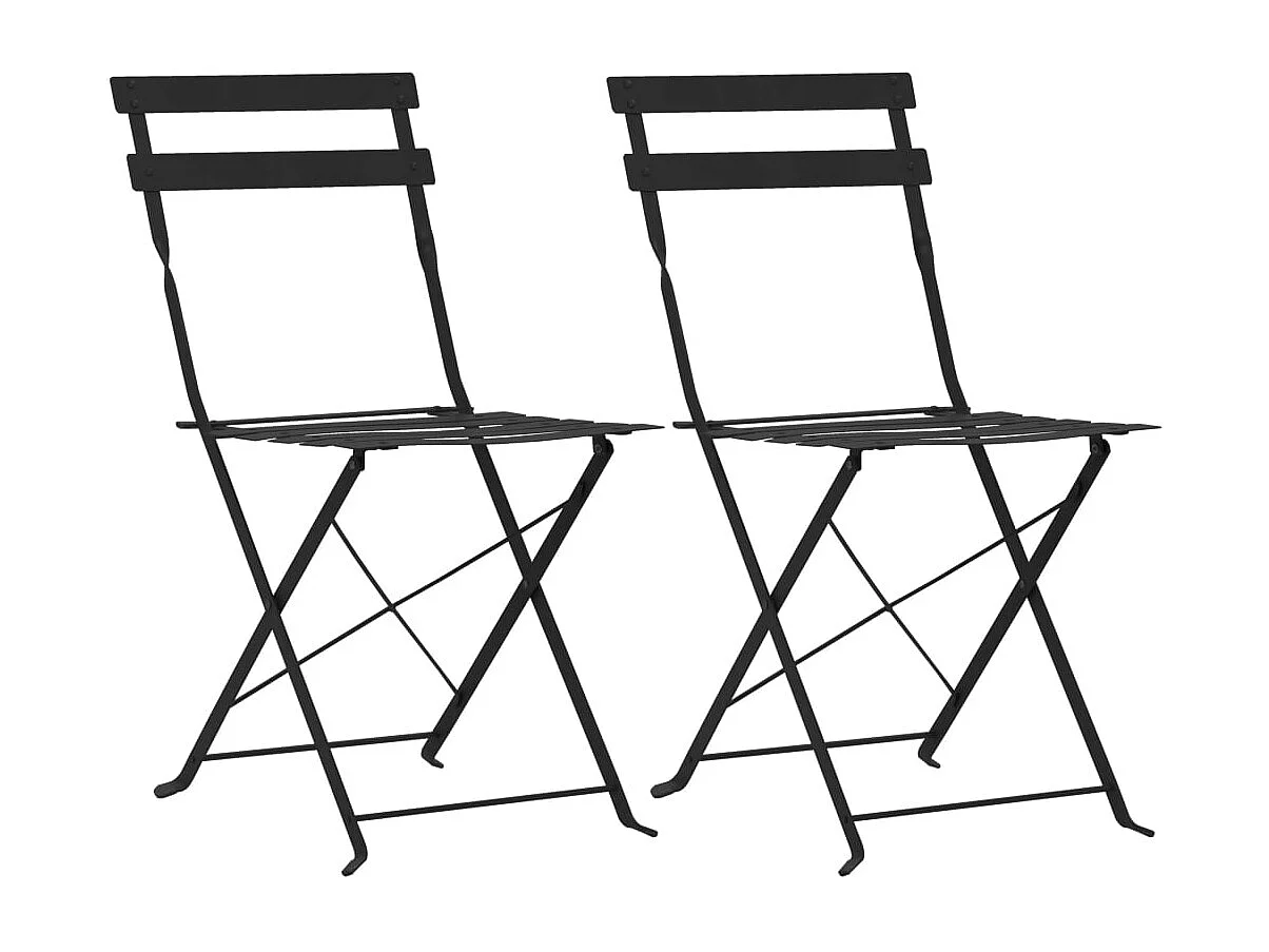 3 pcs conjunto bistrô em aço preto