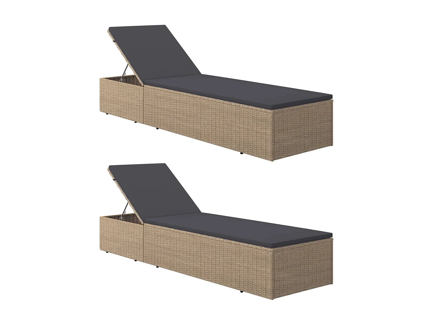 Ensemble à Manger de jardin 11pcs poly rotin et bois solide