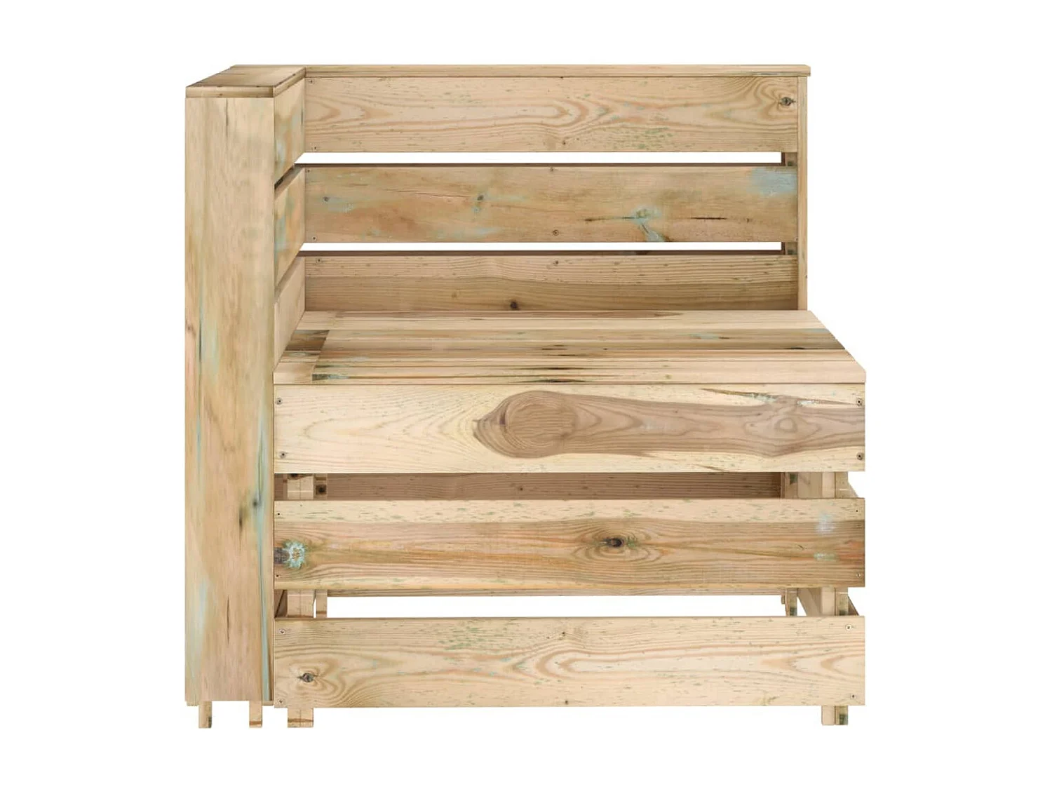 Salon de jardin 4 pcs Bois de pin imprégné de vert