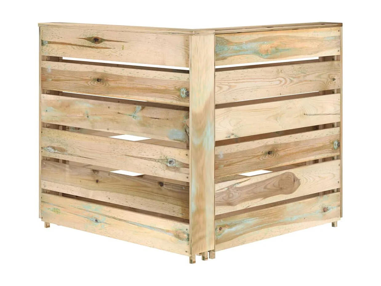 Salon de jardin 4 pcs Bois de pin imprégné de vert