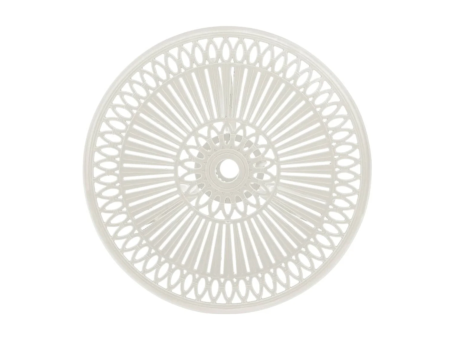 3-delige Bistroset gietaluminium wit