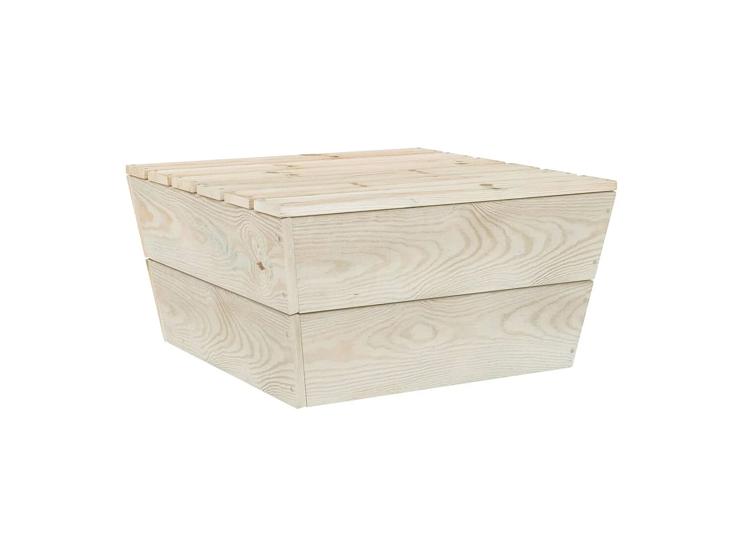 Salon de jardin palette 7 pcs avec coussins bois d'épicéa