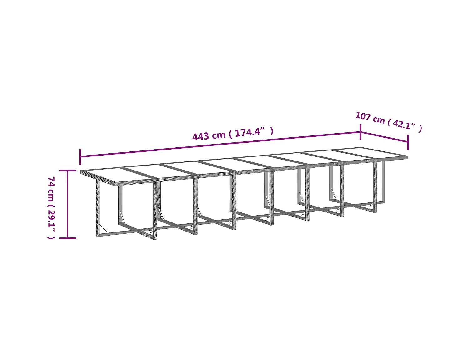 21-tlg. Garten-Essgruppe mit Kissen Schwarz Poly Rattan