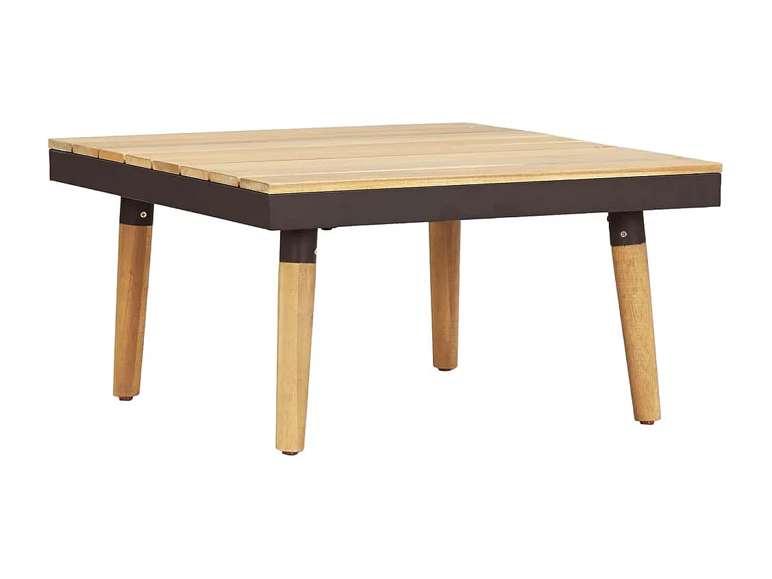 Set Divani da Giardino 7 Posti con Cuscini in Massello Acacia