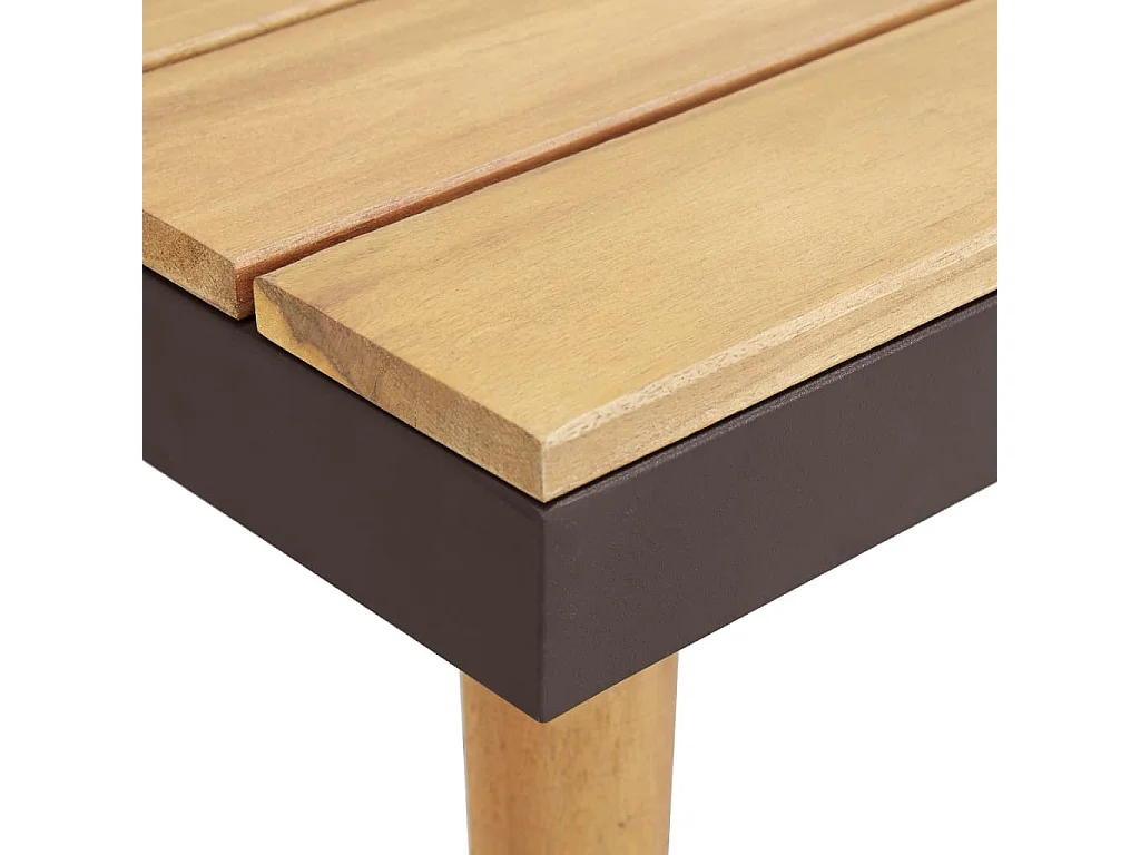 Set Divani da Giardino 7 Posti con Cuscini in Massello Acacia