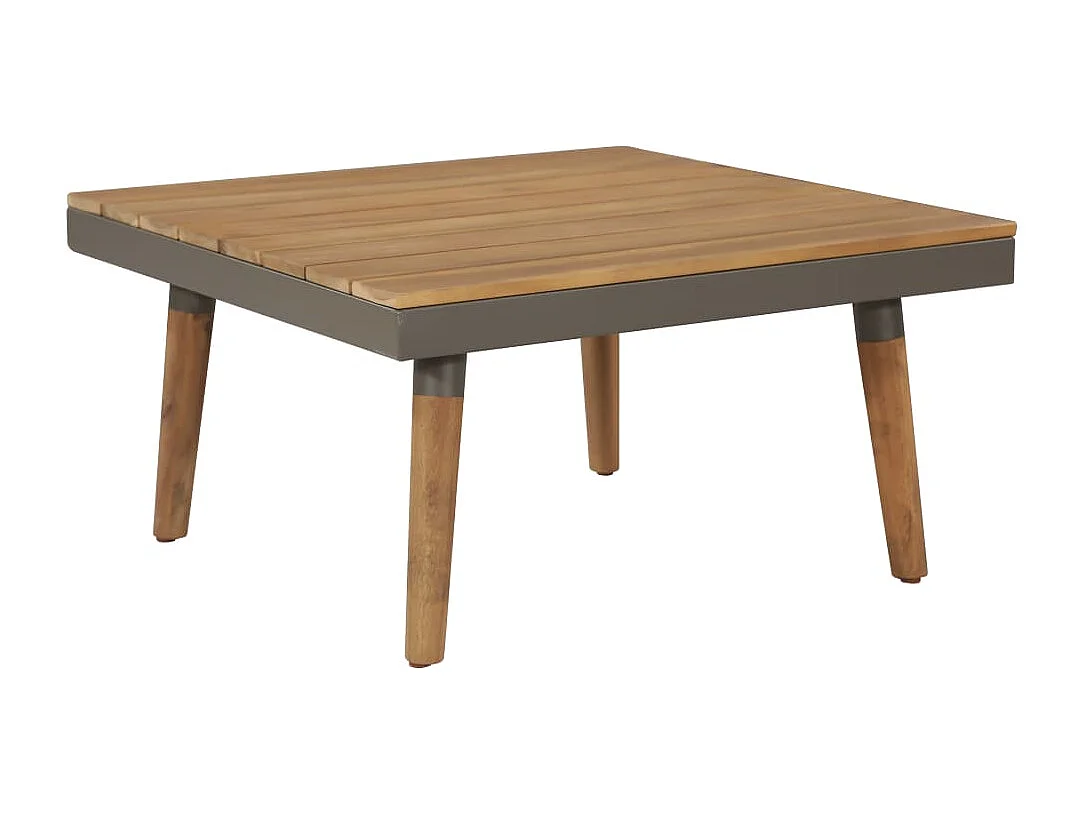 Set Divani da Giardino 4 pz con Cuscini Legno di Acacia Marrone