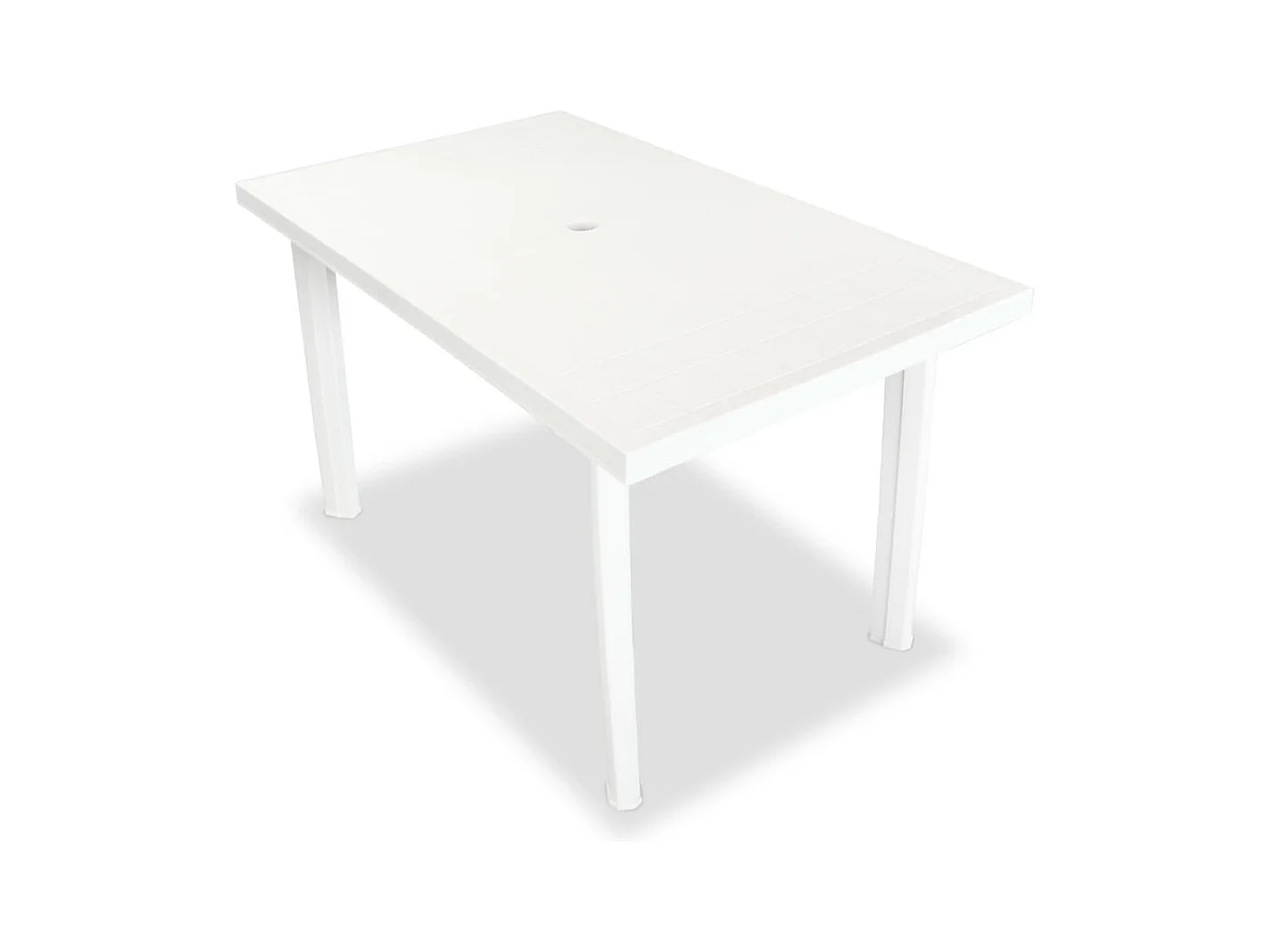 5-tlg. Garten-Essgruppe Kunststoff Weiß