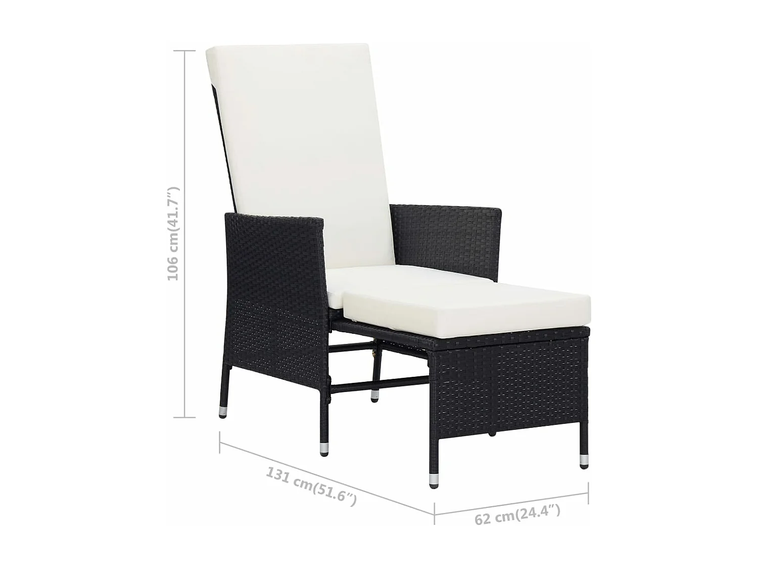 Salon de jardin 2 pcs avec coussins Résine tressée Noir