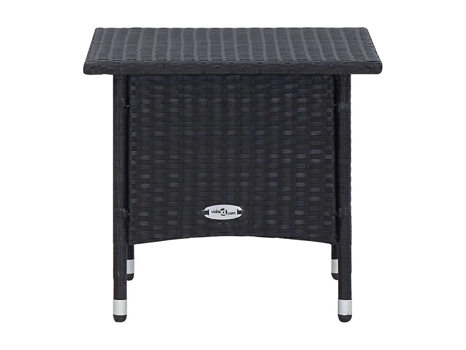 Salon de jardin 2 pcs avec coussins Résine tressée Noir