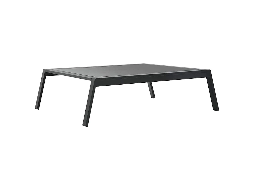 Set Divani da Giardino 4 pz con Cuscini Alluminio Grigio Scuro