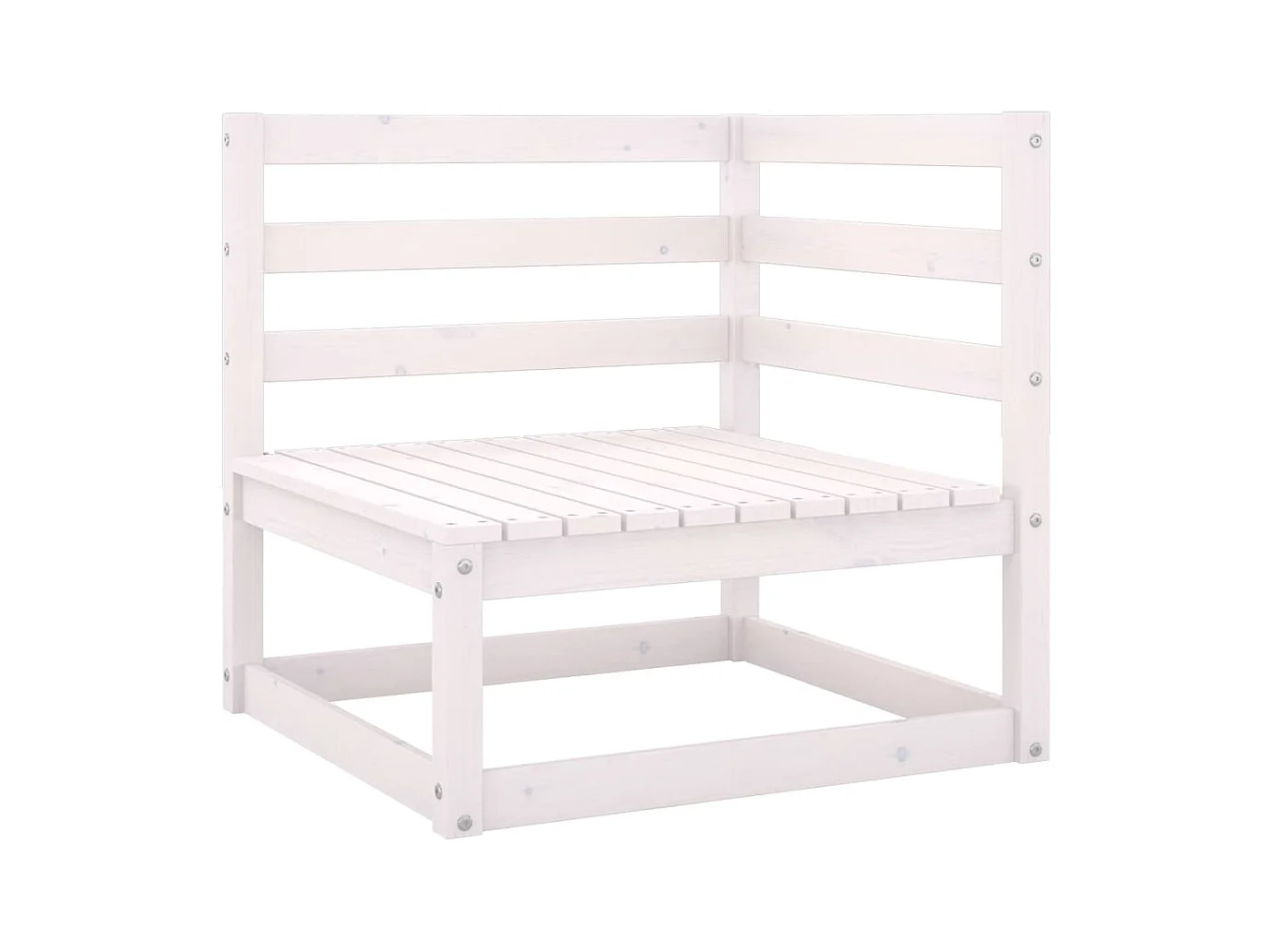 5-delige Loungeset met kussens massief grenenhout