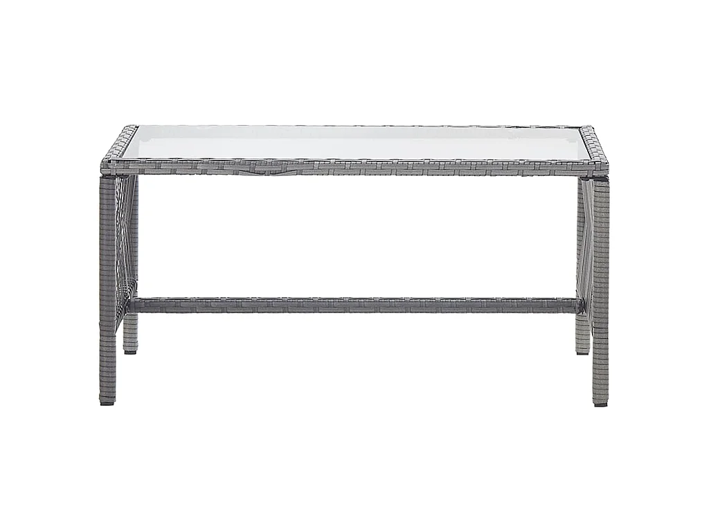 Set Divani da Giardino 4 pz con Cuscini in Polyrattan Antracite