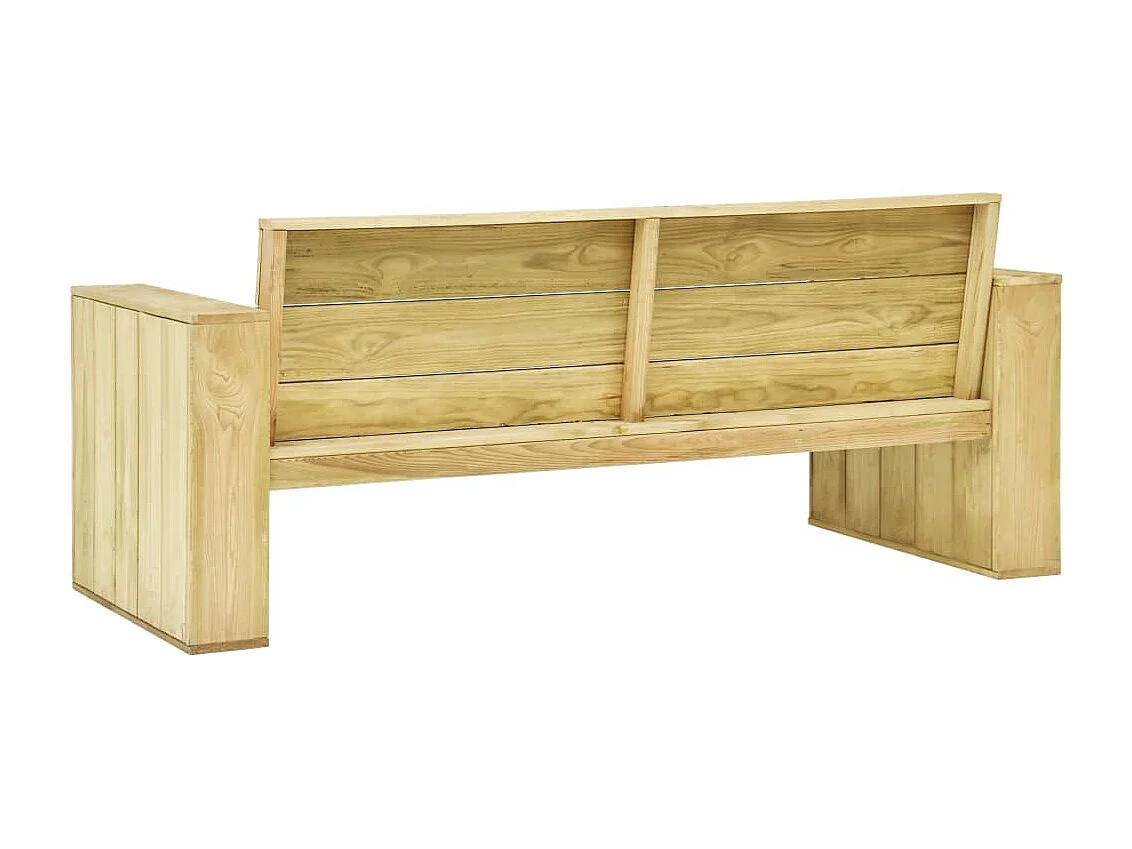 5 pcs conjunto móveis jardim madeira de pinho impregnada