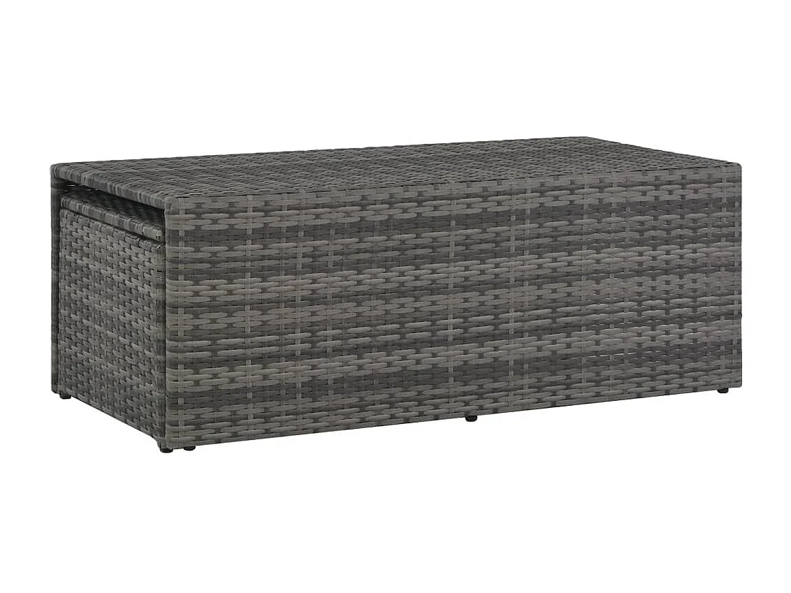 Set Divani da Giardino 6 pz con Cuscini in Polyrattan Grigio
