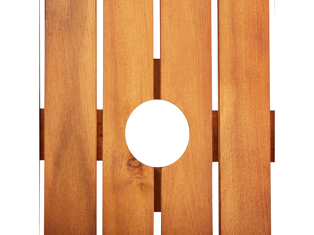 Ensemble à manger de jardin 7 pcs avec coussins Acacia solide