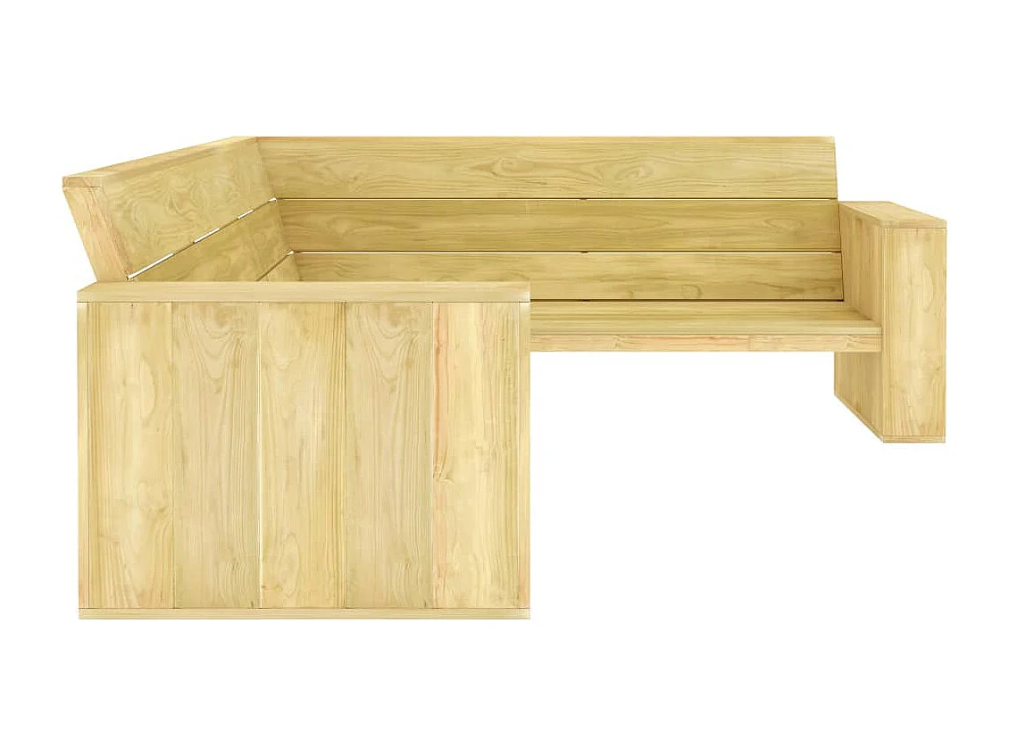 Salon de jardin 2 pcs Bois de pin imprégné