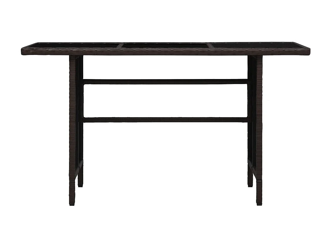 Salon de jardin 3 pcs avec coussins Résine tressée Marron