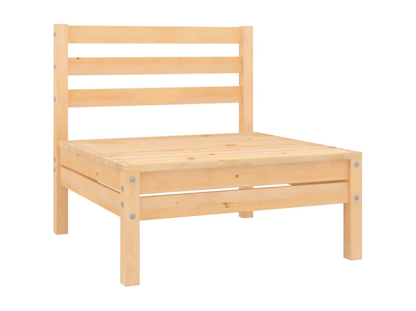 10-delige Loungeset massief grenenhout