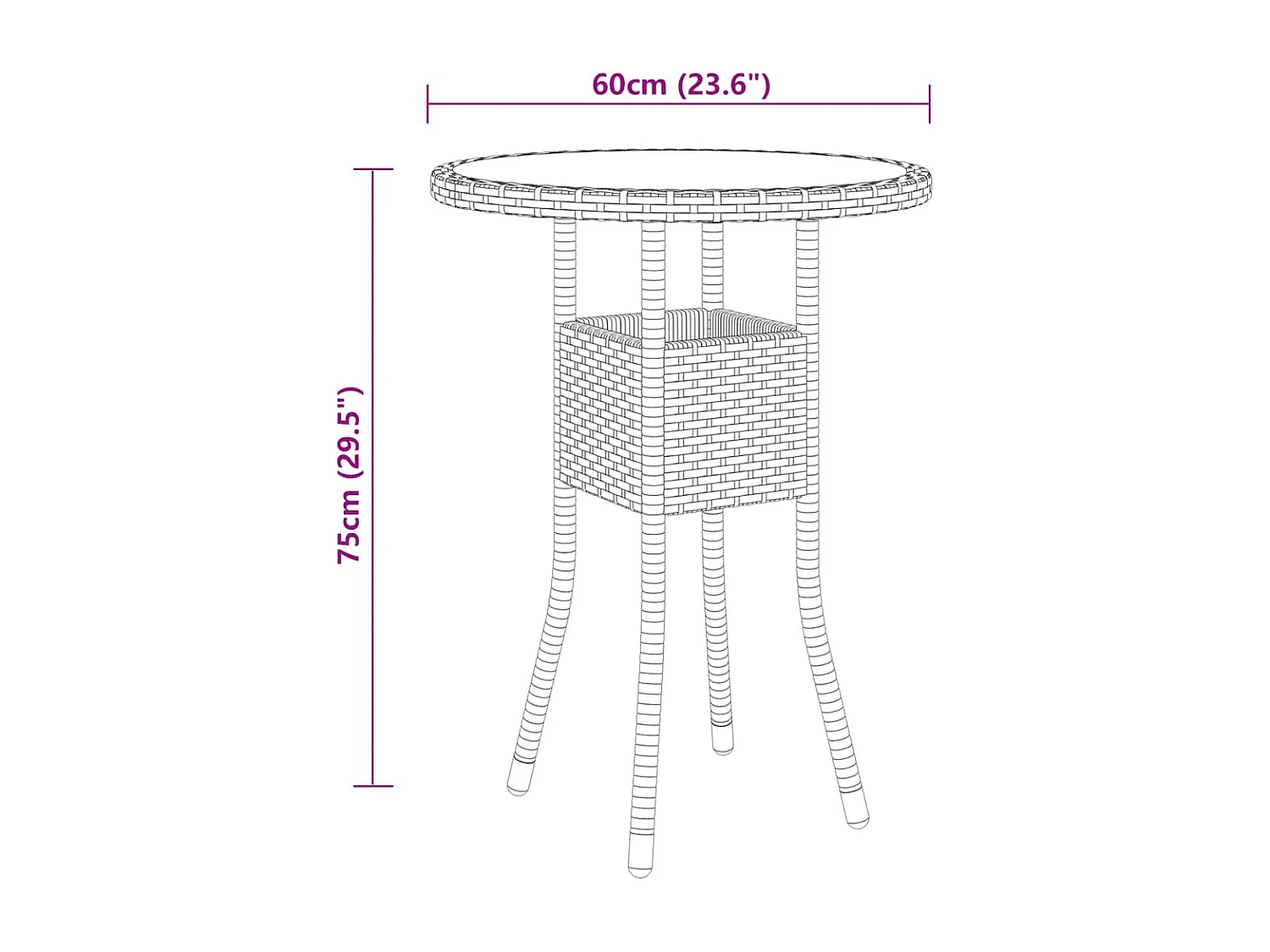 Ensemble à manger de jardin 3 pcs Résine tressée Beige