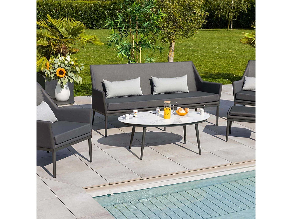 Salon de jardin en aluminium 6 personnes Cabrera