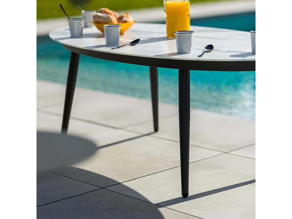 Salon de jardin en aluminium 6 personnes Cabrera