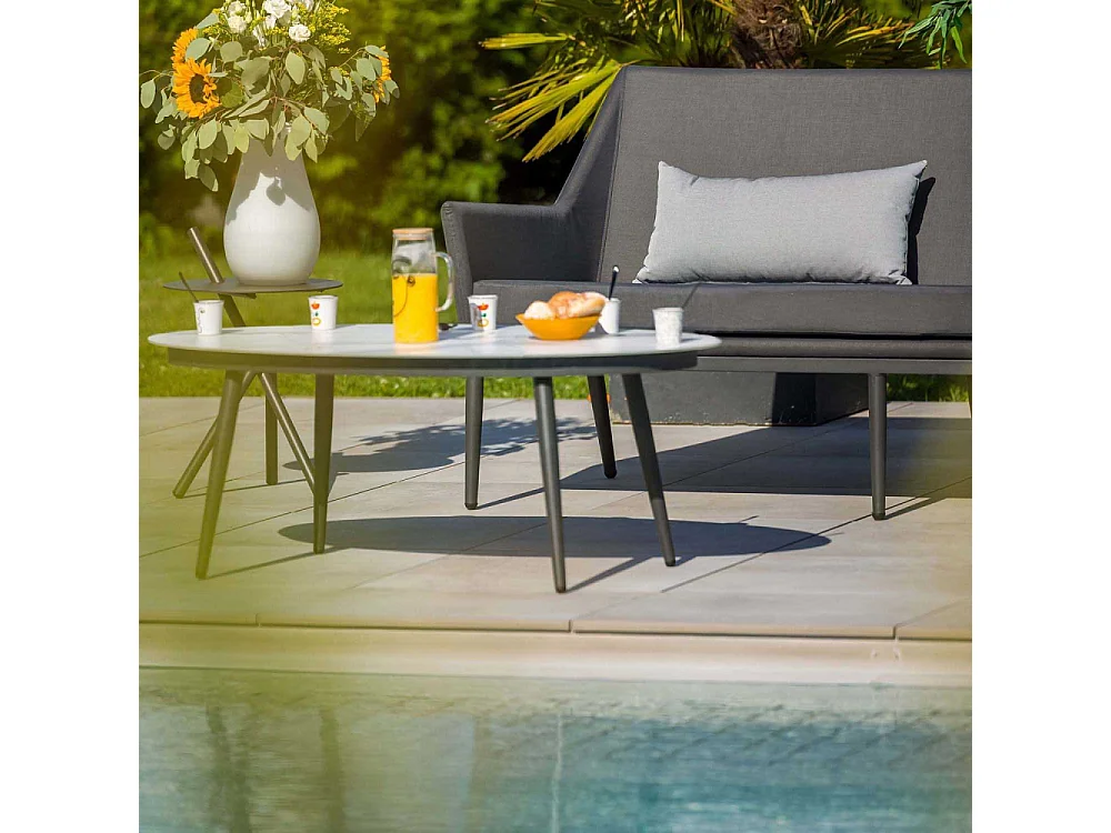 Salon de jardin en aluminium 6 personnes Cabrera