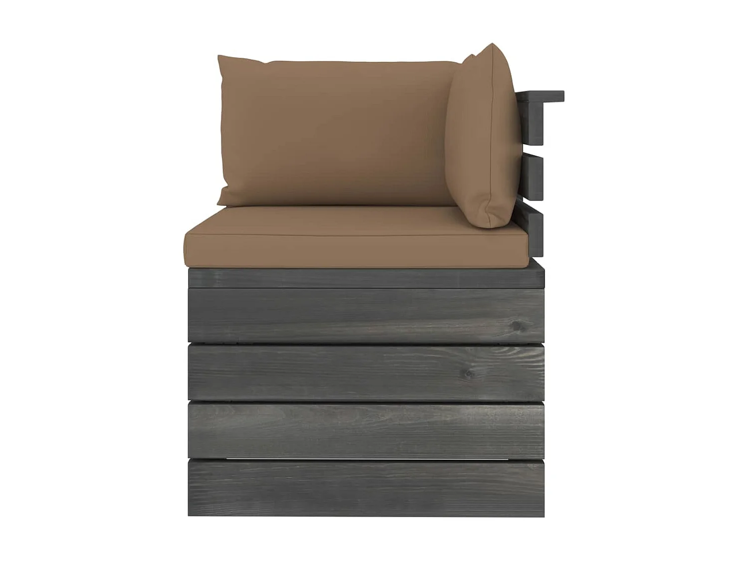 Salon palette de jardin 5 pcs avec coussins Bois de pin massif