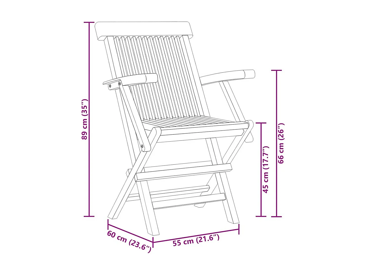 Juego de comedor para jardín 5 piezas madera maciza teca