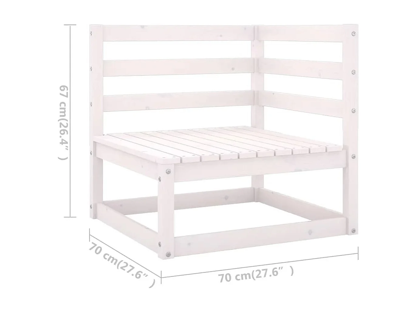 Juego de muebles de jardín 9 pzas y cojines madera maciza pino