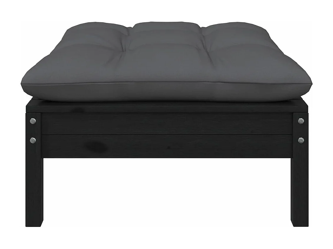 Set Salotto da Giardino 7pz con Cuscini Legno Massello di Pino