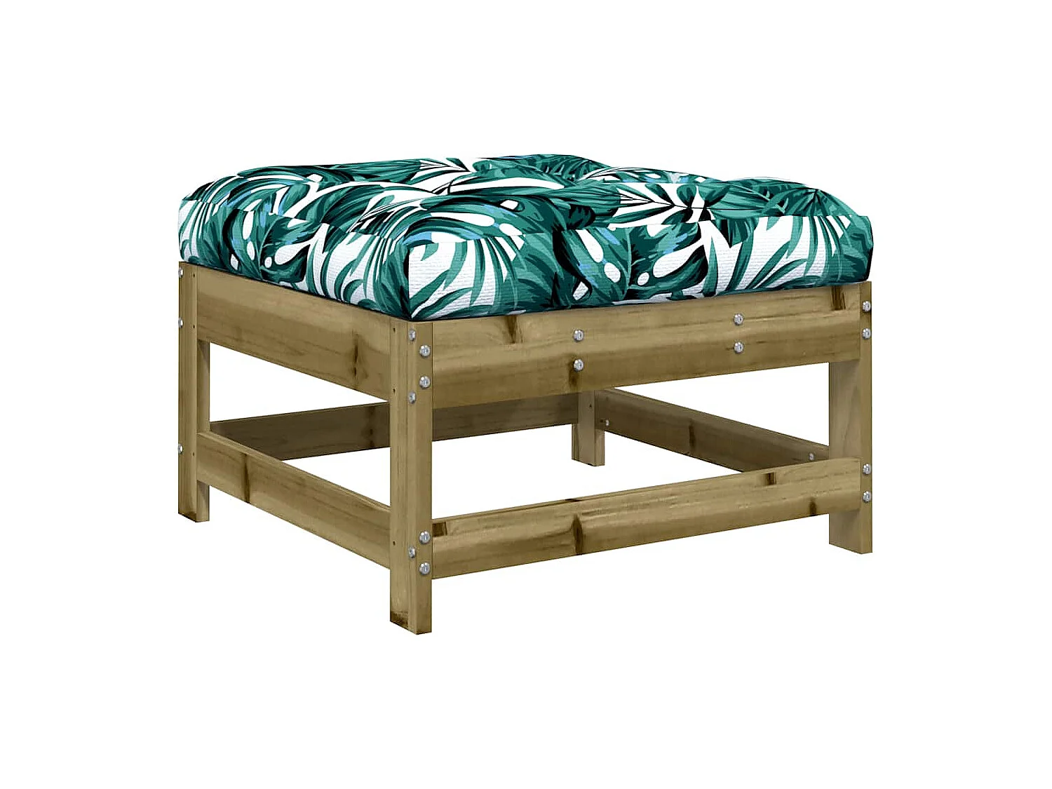 Salon de jardin 3 pcs avec coussins bois de pin imprégné