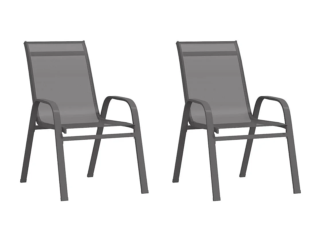 Ensemble de bistro de jardin 3 pcs Gris