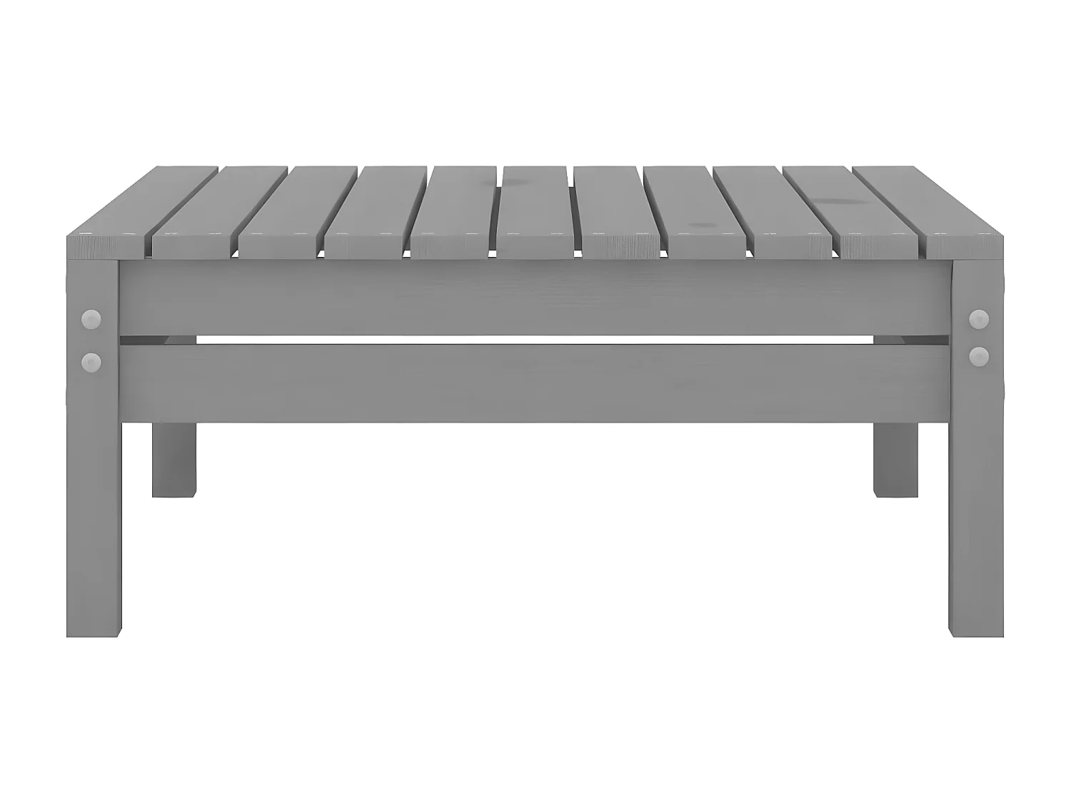 4 pcs conjunto lounge de jardim pinho maciço cinzento