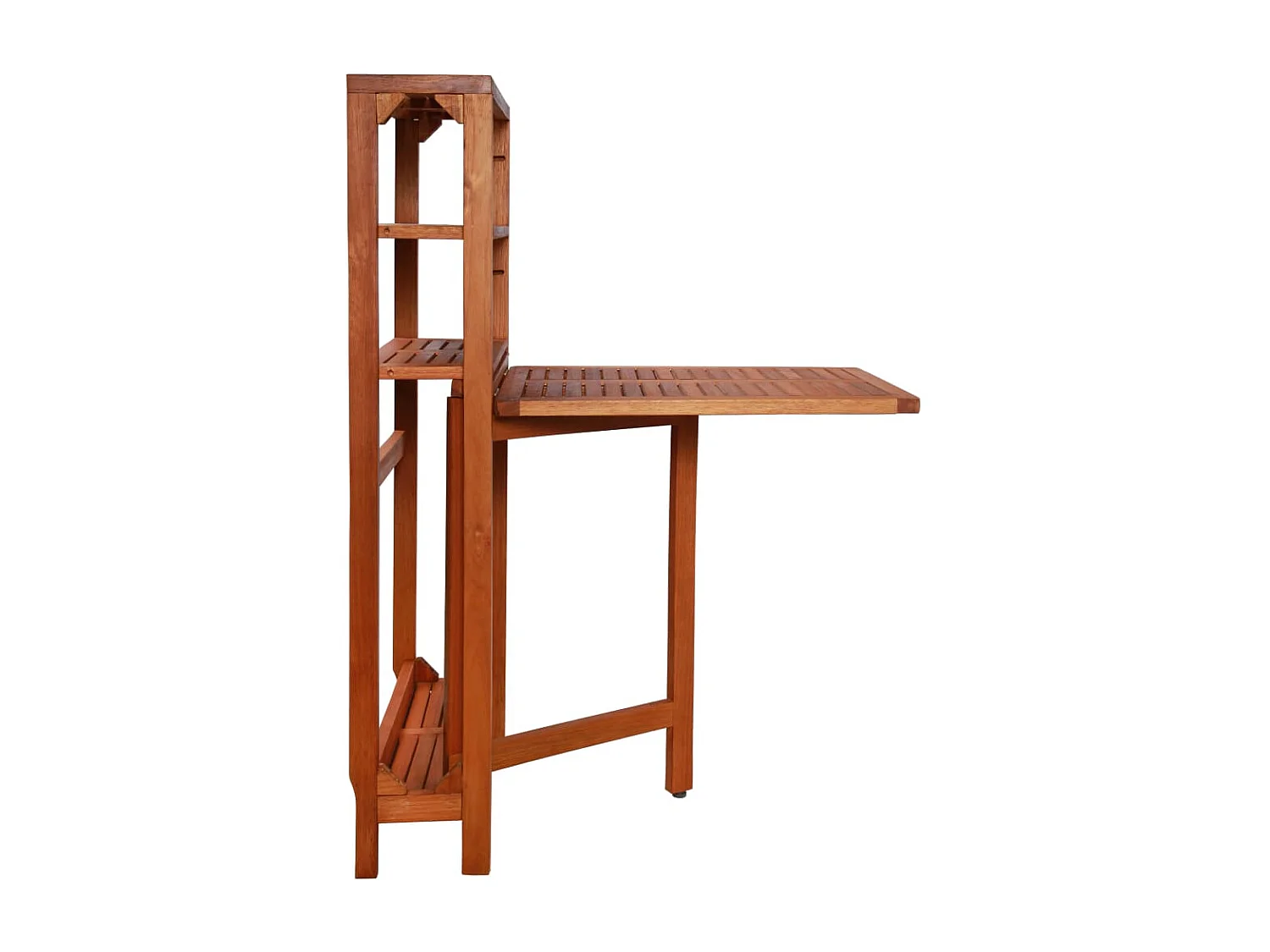 Mobilier de bistro pliable 3 pcs Bois d'acacia solide