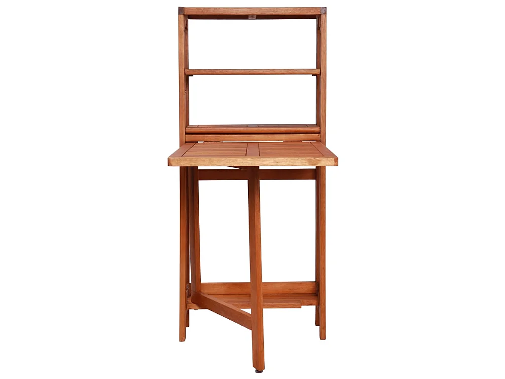 Set da Bistrot 3 pz Pieghevole in Legno Massello di Acacia