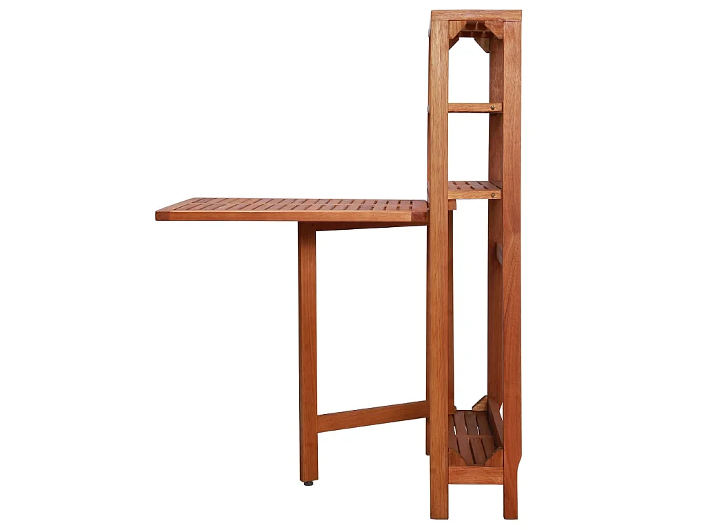 Set da Bistrot 3 pz Pieghevole in Legno Massello di Acacia