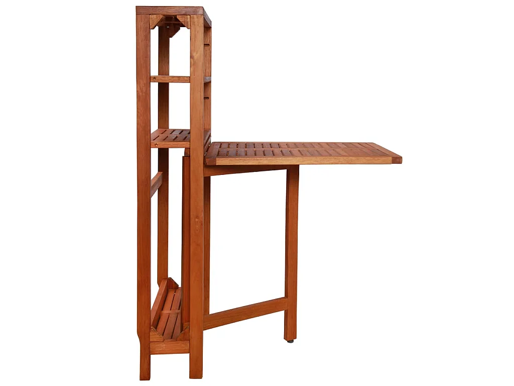 Set da Bistrot 3 pz Pieghevole in Legno Massello di Acacia
