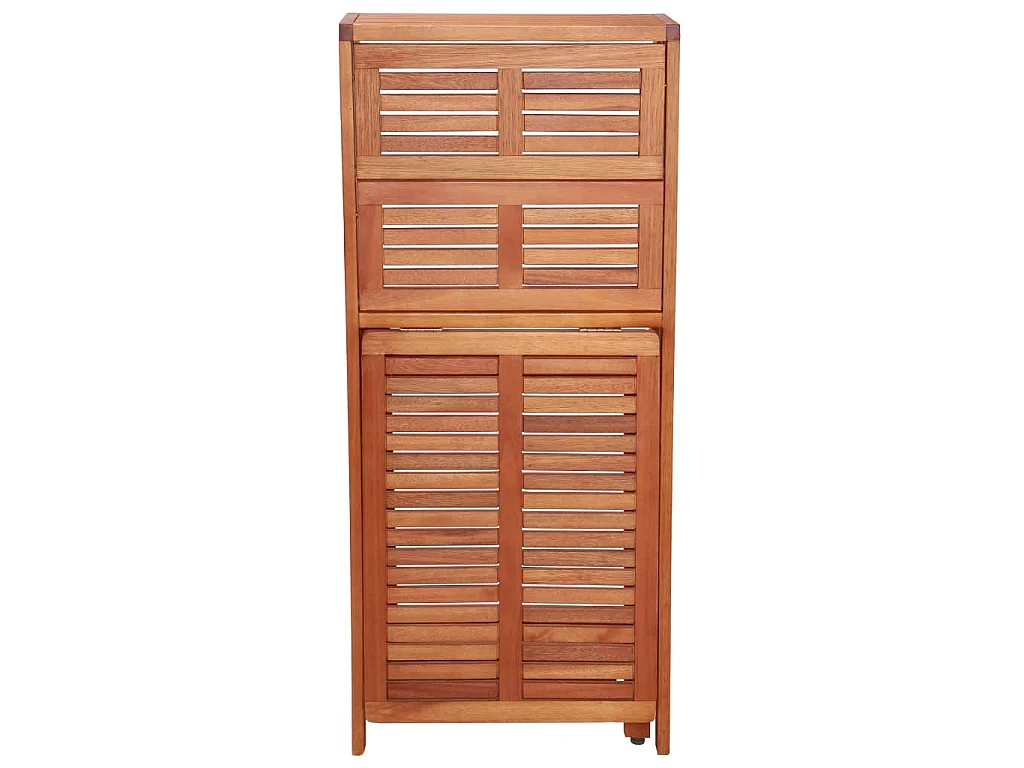 Set da Bistrot 3 pz Pieghevole in Legno Massello di Acacia