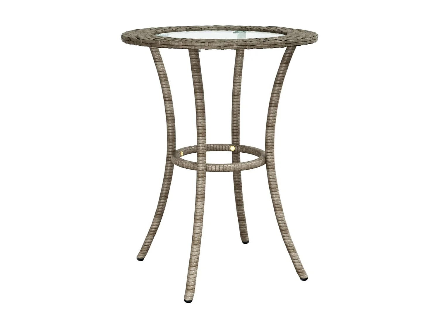 2-delige Loungeset met kussens L-vormig poly rattan grijs