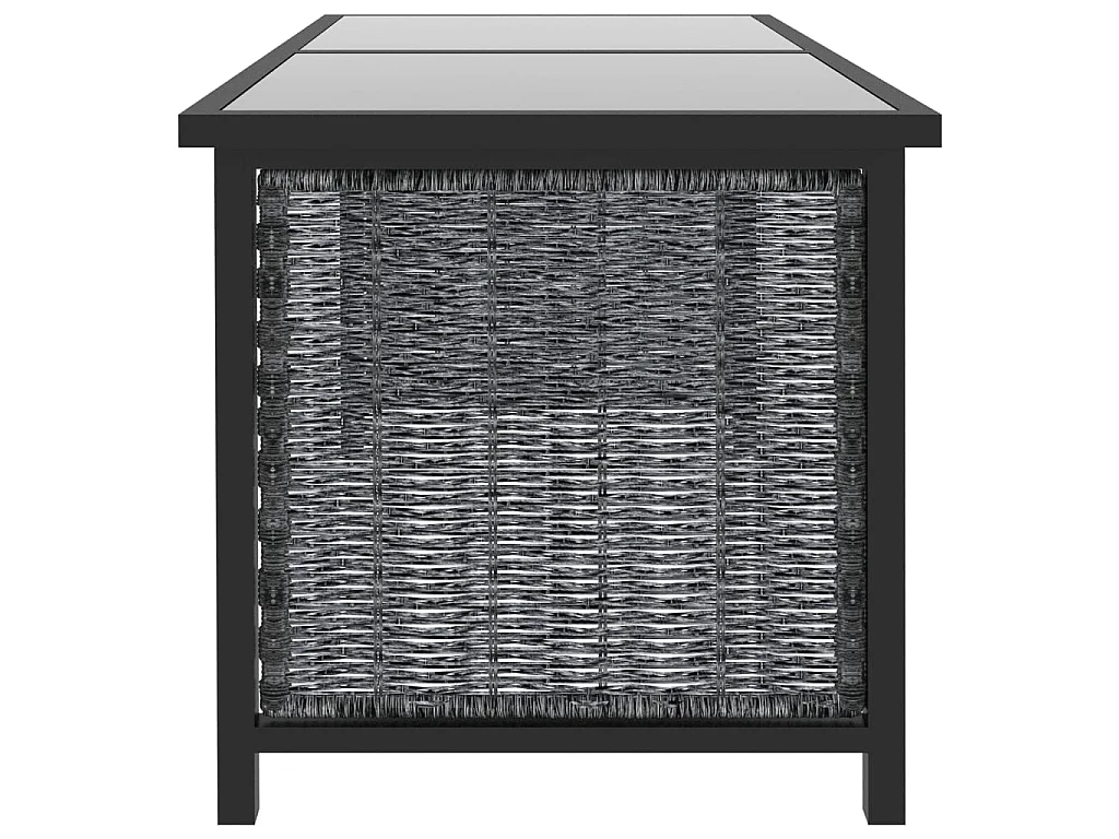 Set Divani da Giardino 8 pz con Cuscini in Polyrattan Antracite