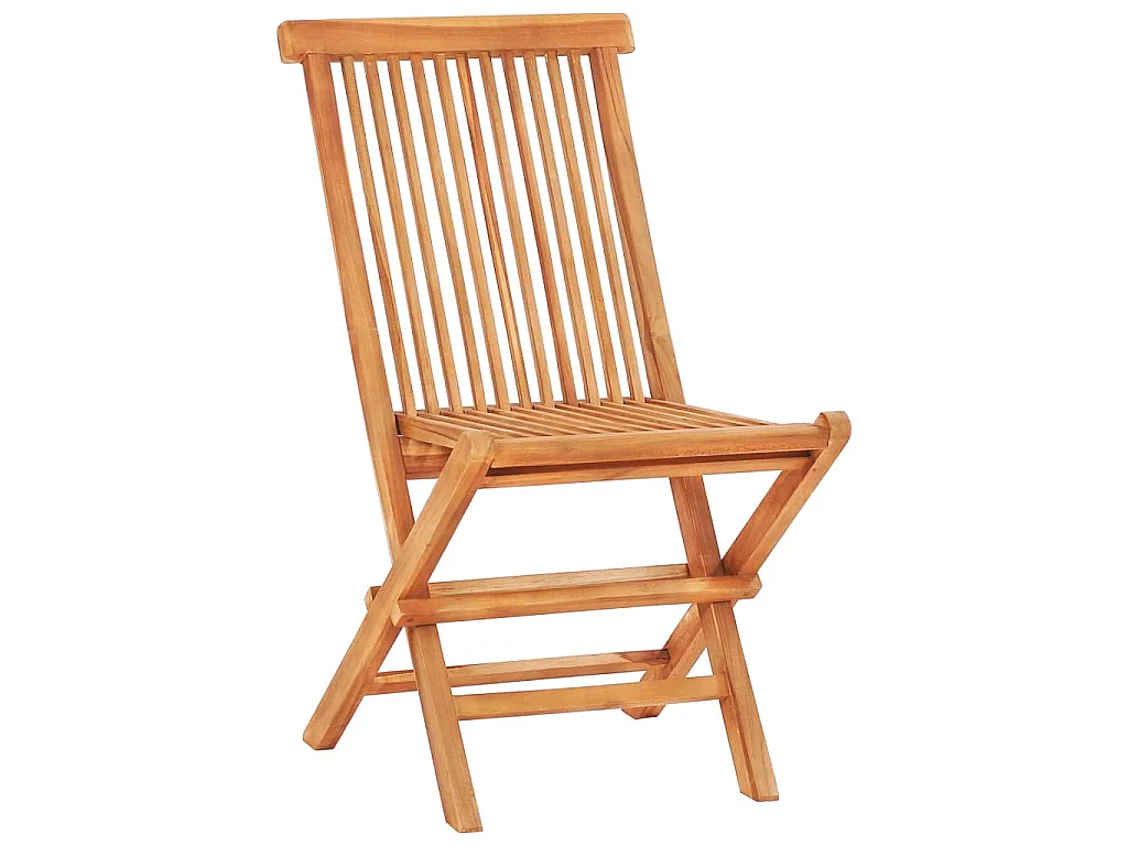 Ensemble de bistro pliable 3 pcs Bois de teck solide