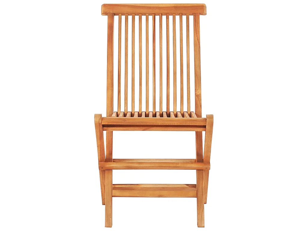 Ensemble de bistro pliable 3 pcs Bois de teck solide