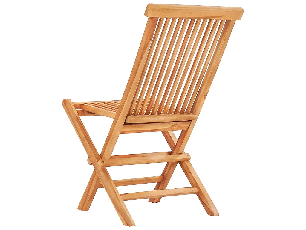 Ensemble de bistro pliable 3 pcs Bois de teck solide
