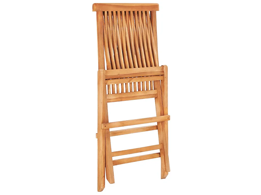 Ensemble de bistro pliable 3 pcs Bois de teck solide